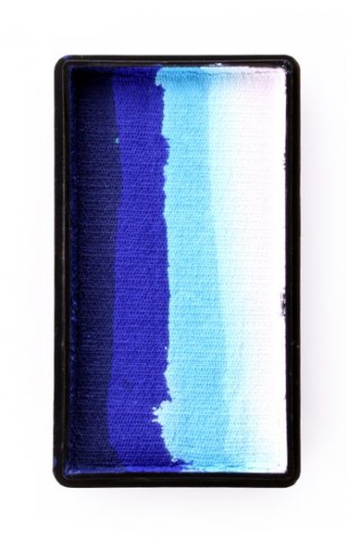 PartyXplosion Splitcake block DonkerBlauw / Blauw / Licht Blauw / Wit (28gr) 43343