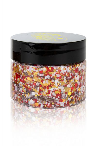 PXP pressed chunky glitters cream - XL - OETELDONK - ROOD- WIT - GEEL40 ml 41342