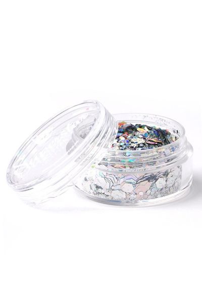 Superstar Chunky Glitter Silver