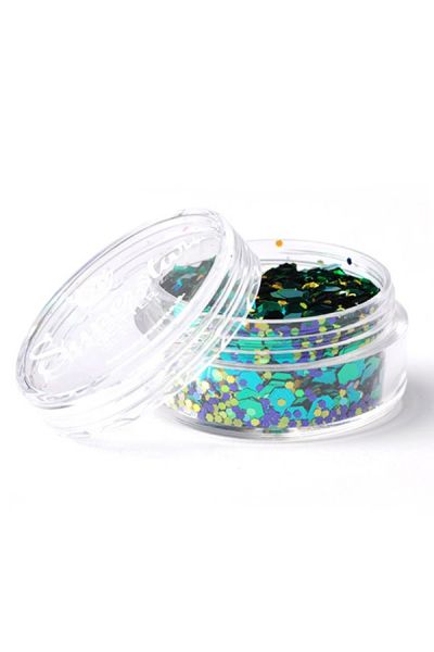 Superstar Chunky Glitter Peacock