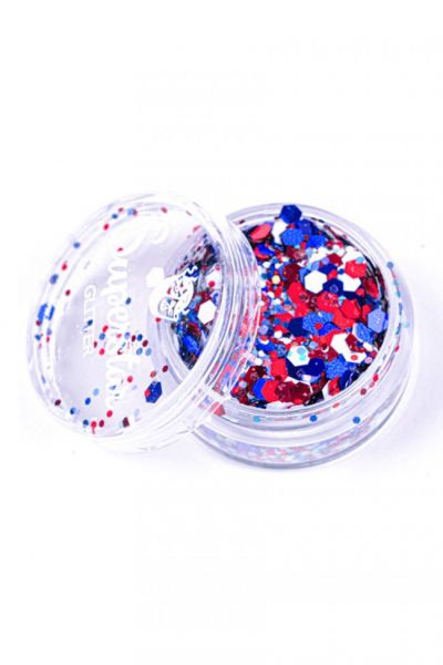 Superstar Chunky Glitter Mix - Rood Wit Blauw - Holland - Koningsdag