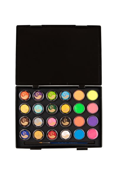 PXP schmink case starterset compleet 24 x 10 gram face paint